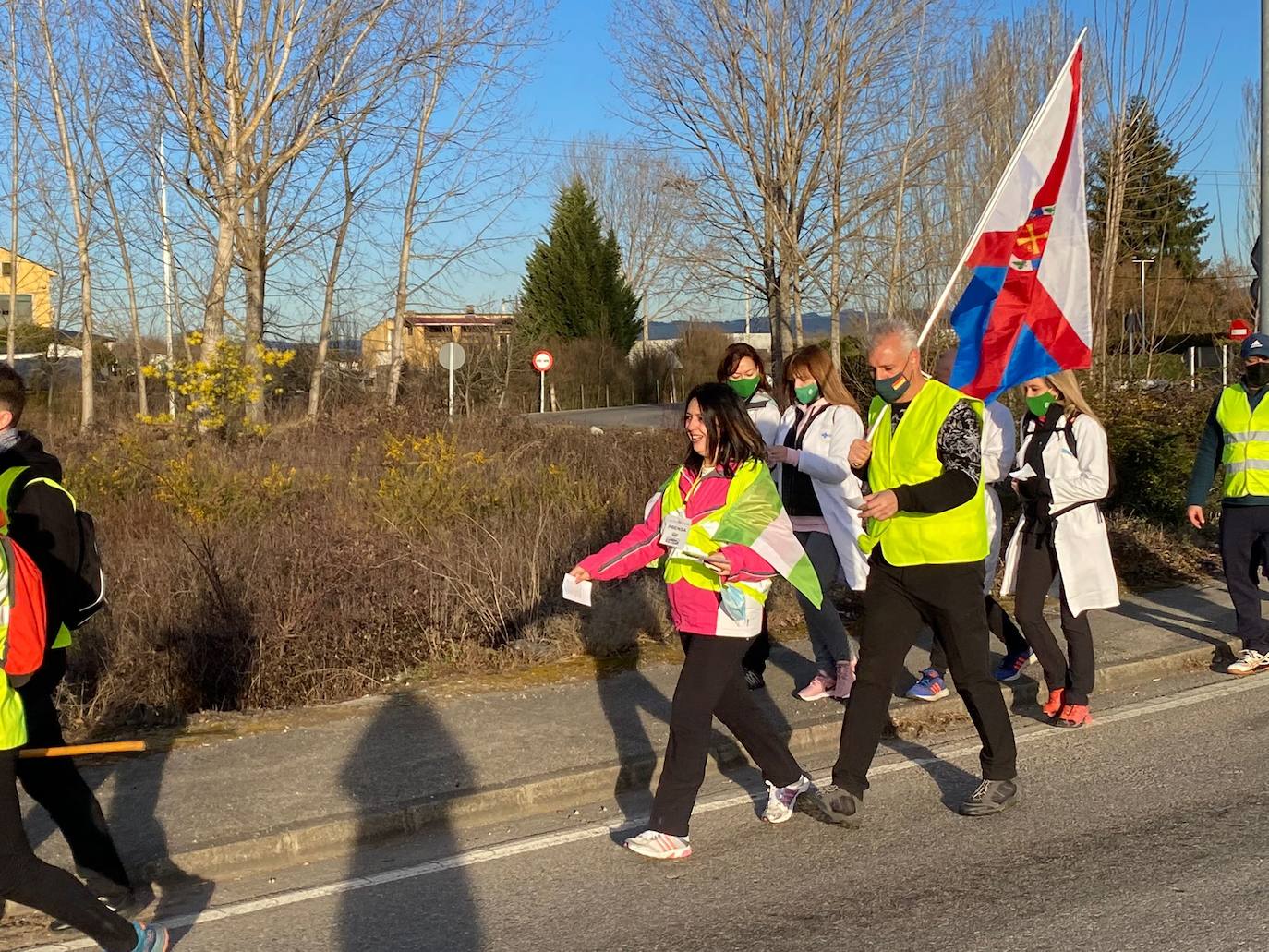 La 'marcha blanca' encara su última etapa entre Cubillos del Sil y Ponferrada.