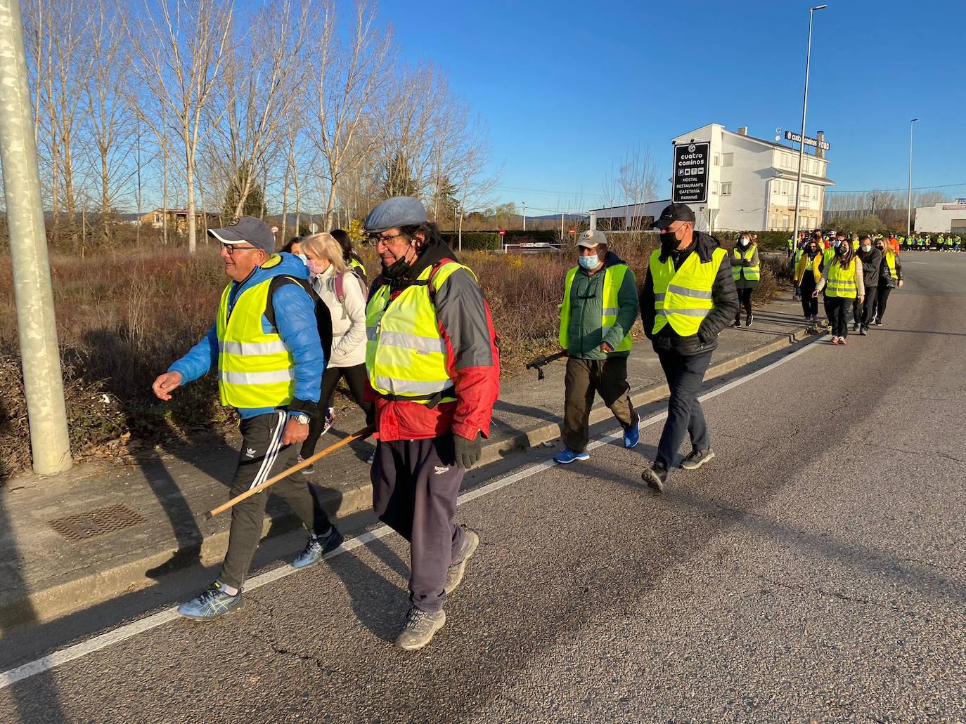 La 'marcha blanca' encara su última etapa entre Cubillos del Sil y Ponferrada.