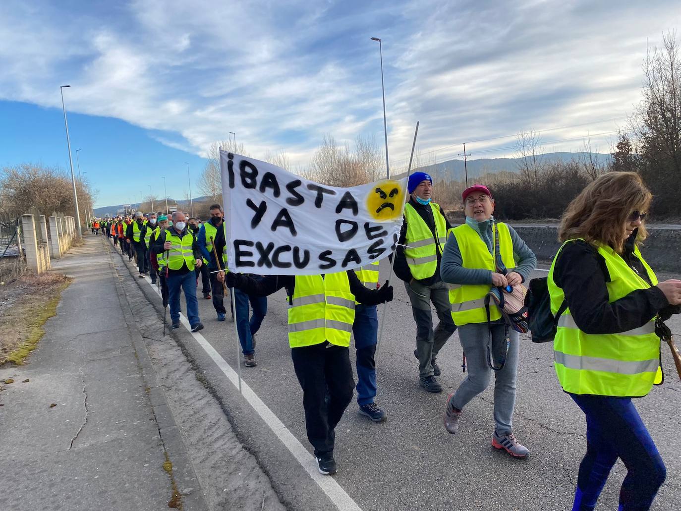 La 'marcha blanca' encara su última etapa entre Cubillos del Sil y Ponferrada.