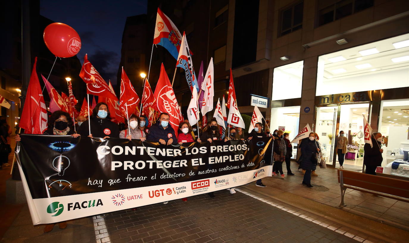 Fotos: Manifestación en Ponferrada contra la subida de precios