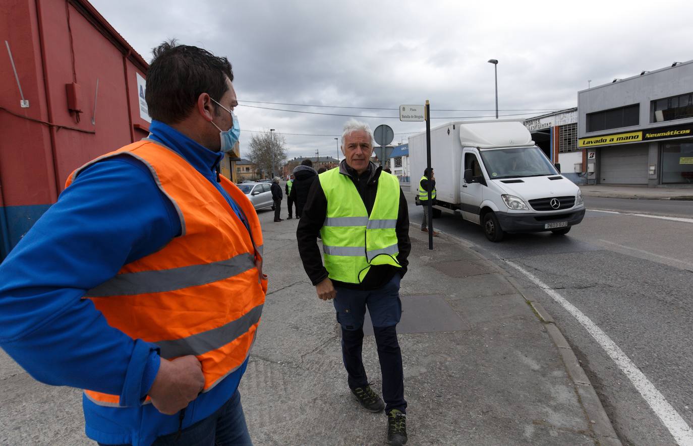 Fotos: Huelga de transportistas en Ponferrada