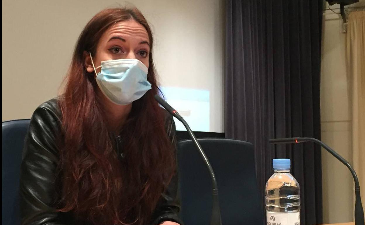 La portavoz municipal en Ponferrada y secretaria de Acción Institucional de la formación morada en Castilla y León, Lorena González.