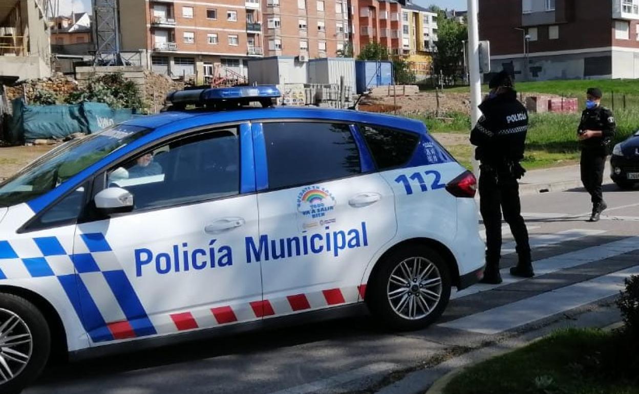 Control de la Policía Municipal de Ponferrada.