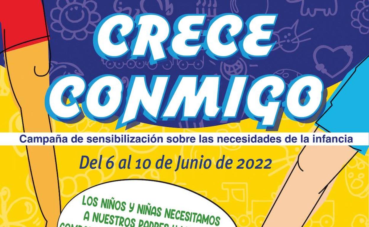 Cartel de la campaña 'Crece conmigo'.