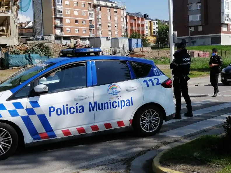 Control de la Policía Municipal de Ponferrada.