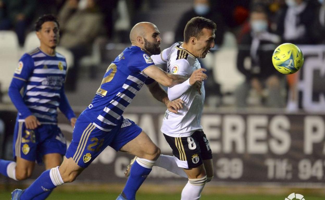 Imagen de archivo del partido entre la SD Ponferradina y el Burgos CF. 