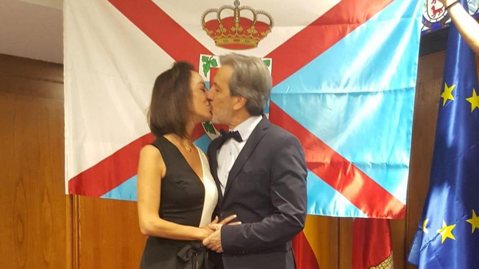 Raquel y Pedro Muñoz el día de su boda, el 1 de diciembre de 2018.