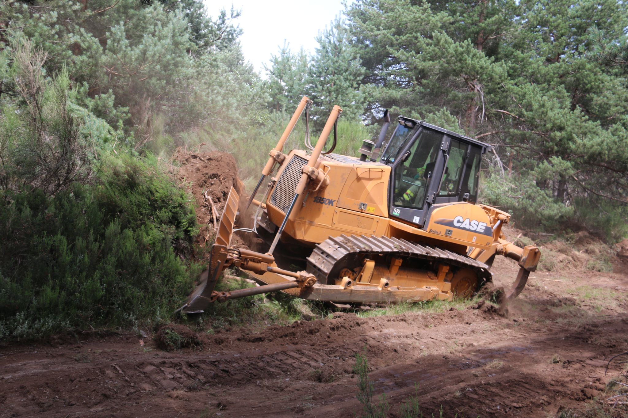 Fotos: El viento dificulta la extinción en Montes de Valdueza