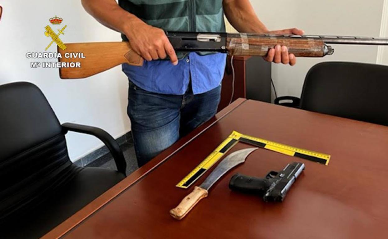 Objetos recuperados que fueron robados en la vivienda de Cubillos.