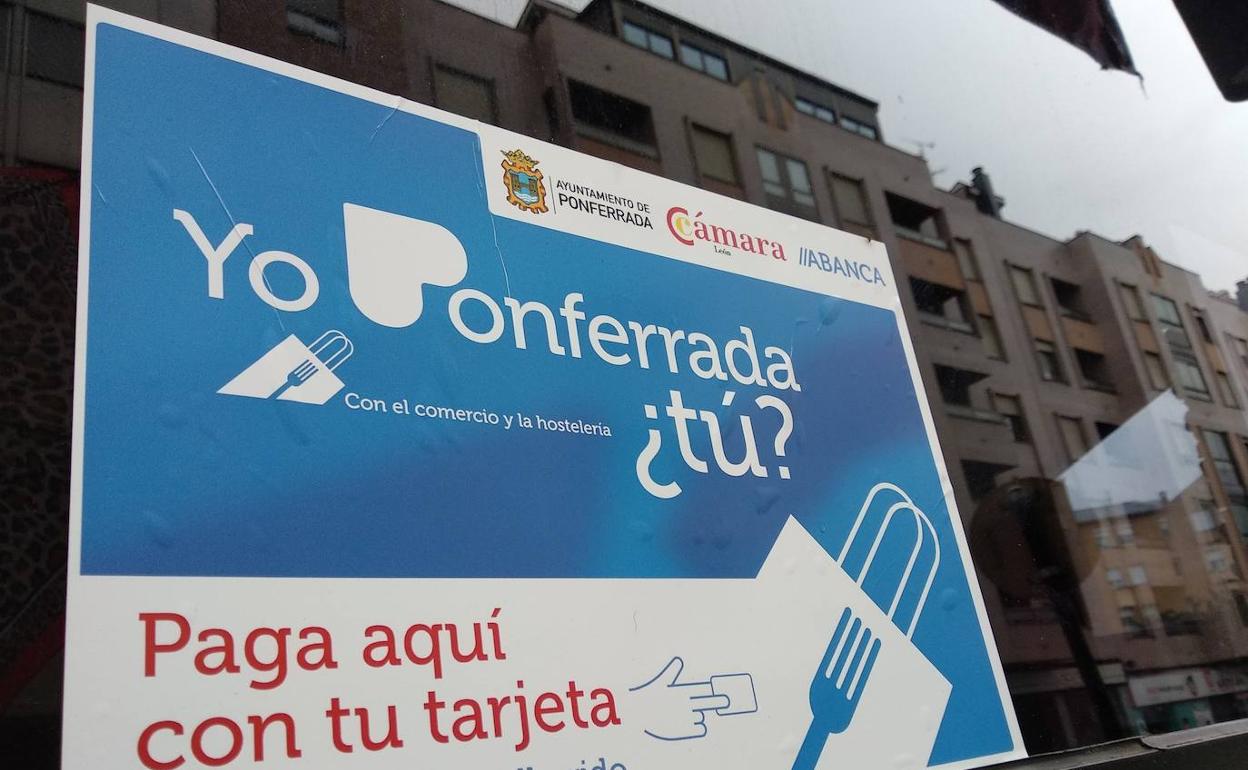 Ponferrada activa la tercera edición de la campaña de bonos descuento en el comercio y la hostelería local.