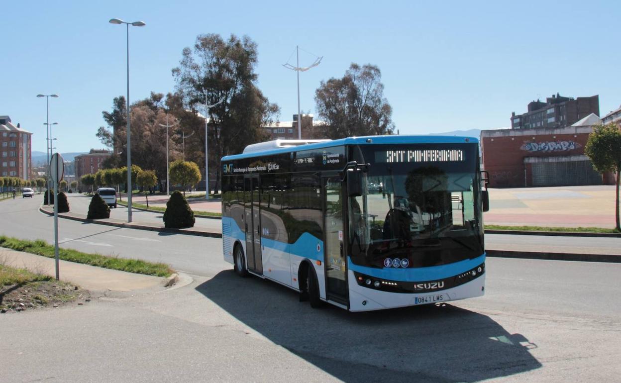 Autobús del Servicio Municipal de Transporte (SMT) de Ponferrada.