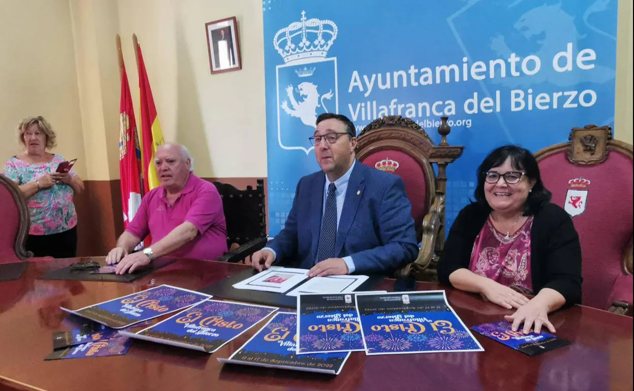 Imagen de la presentación de las fiestas del Cristo en Villafranca del Bierzo.