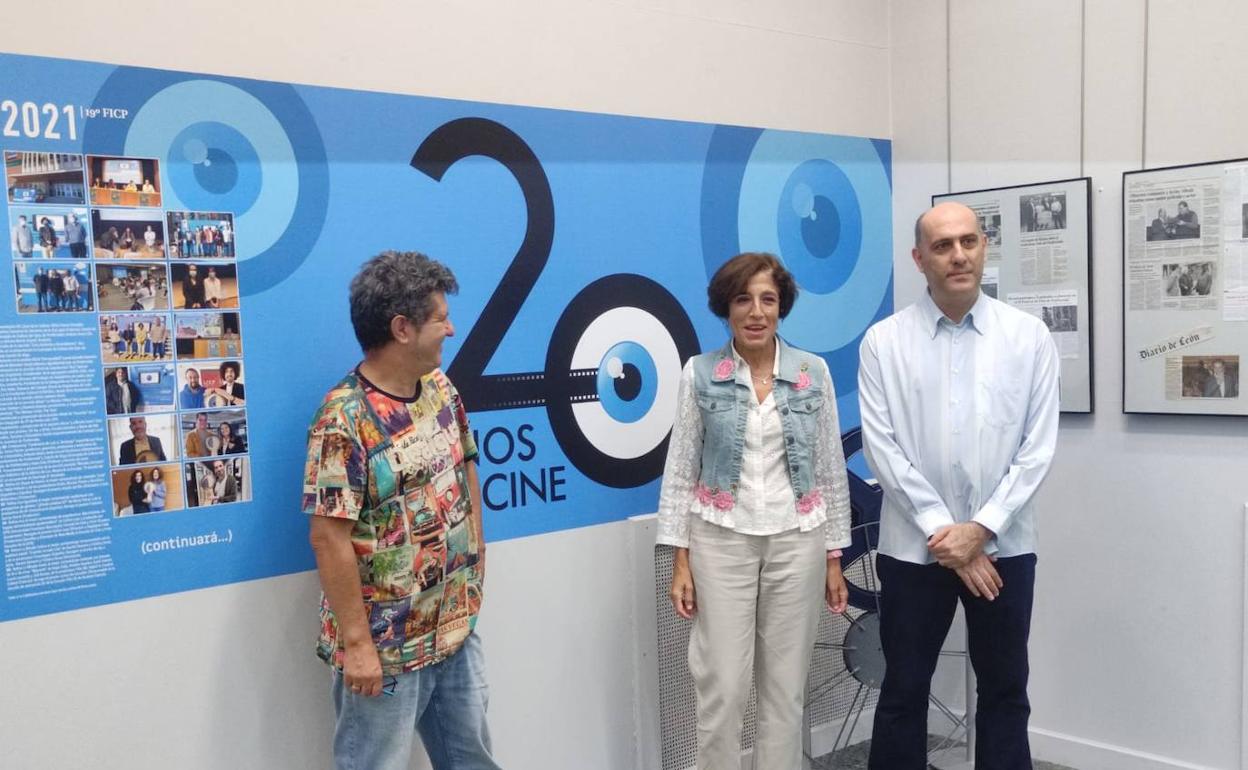 Imagen de la inauguración de la muestra del Festival de Cine de Ponferrada.