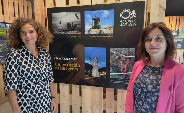 La gerente de la Rbale, Susana Abad, y la coordinadora del museo, Concepción Fernández, en la presentación de la muestra. 