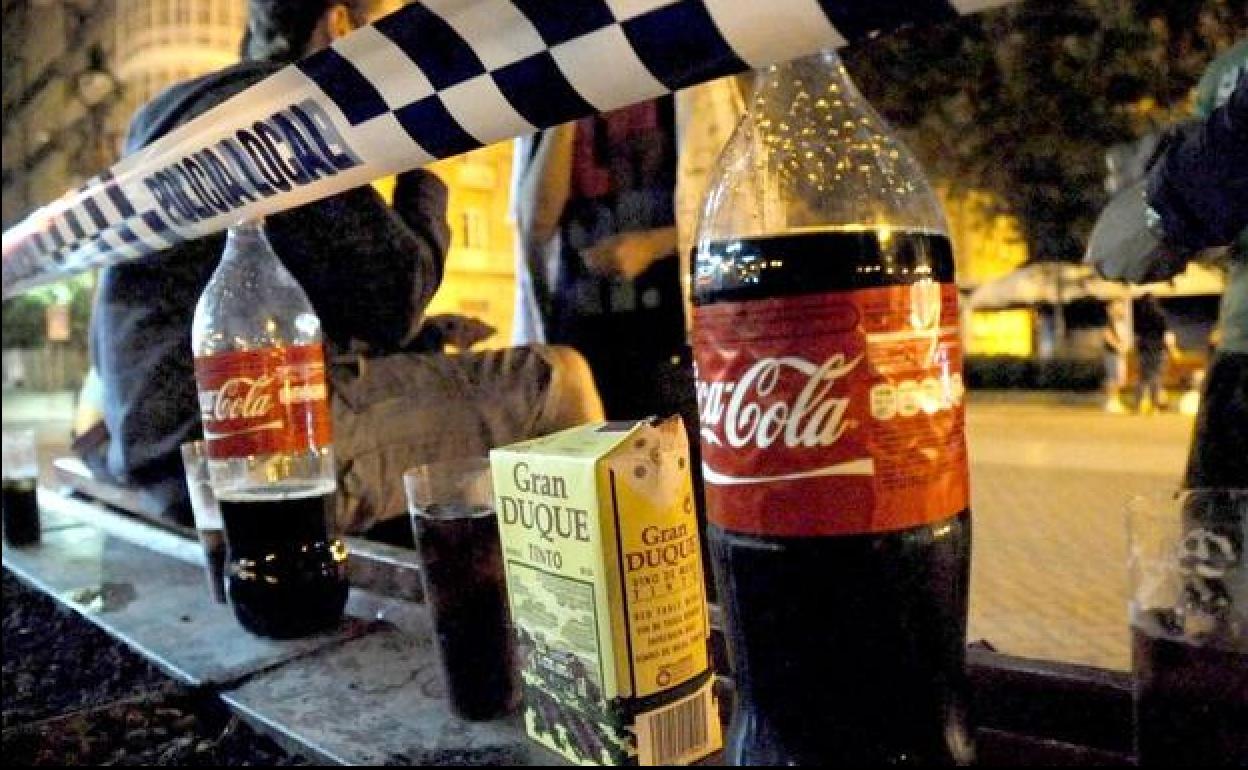 Imagen de un botellón.