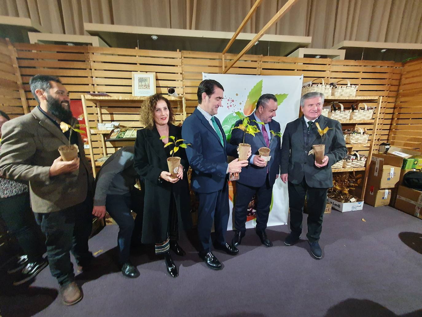 Inauguración de la feria de Biocastañea 2022 en Carracedelo.