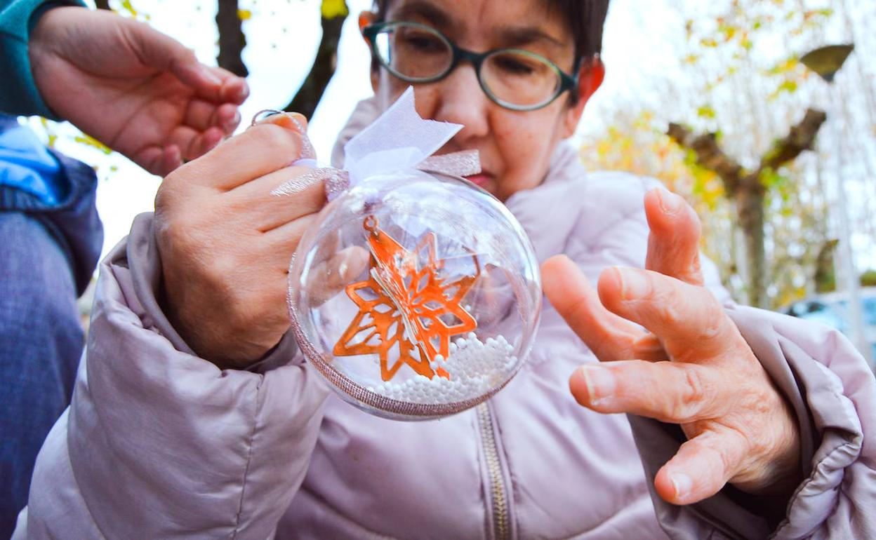 Adorno navideño creado por los usuarios de Asprona Bierzo.