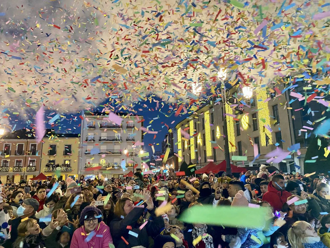 Fotos: Encendido de las luces de Navidad en Ponferrada