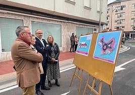 Imagen de la inauguración y puesta en servico de la rotonda del Bicentenario.