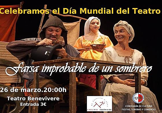 Bembibre celebra el Día del Teatro con la obra 'Farsa de improbable de un sombrero'