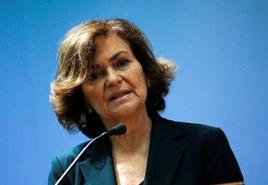La exvicepresidenta del Gobierno Carmen Calvo estará en Ponferrada el próximo 11 de abril en un acto feminista.