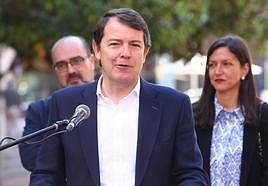 El presidente del PP de Castilla y León, Alfonso Fernández Mañueco, presentó en Ponferrada la candidatura de Marco Morala a la alcaldía.