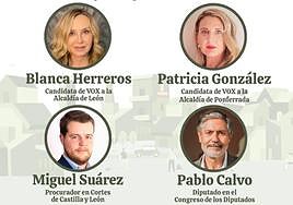 El diputado de Vox Pablo Calvo participa este sábado en el evento 'Cuida Ponferrada'