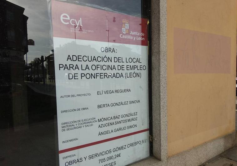 La nueva oficia del Ecyl de Ponferrada se ubicará en el local situado en el número 105 de la Avenida del Castillo.
