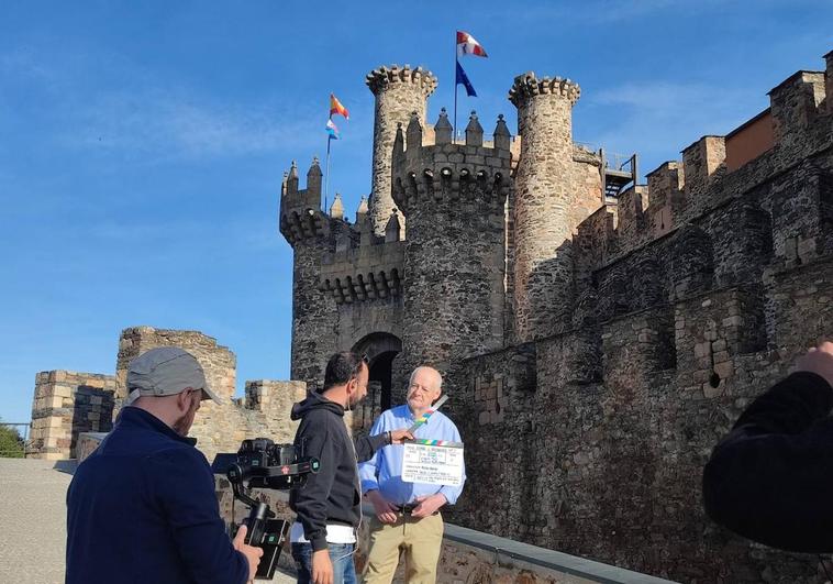 Rodaje de 'España al descubierto' en el Castillo de los Templarios de Ponferrada