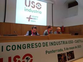 Inauguración del II Congreso de la Federación de Industria de USO Castilla y León en Ponferrada