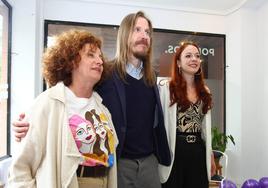 Nancy Prada, Pablo Fernández y Lorena Gómez.