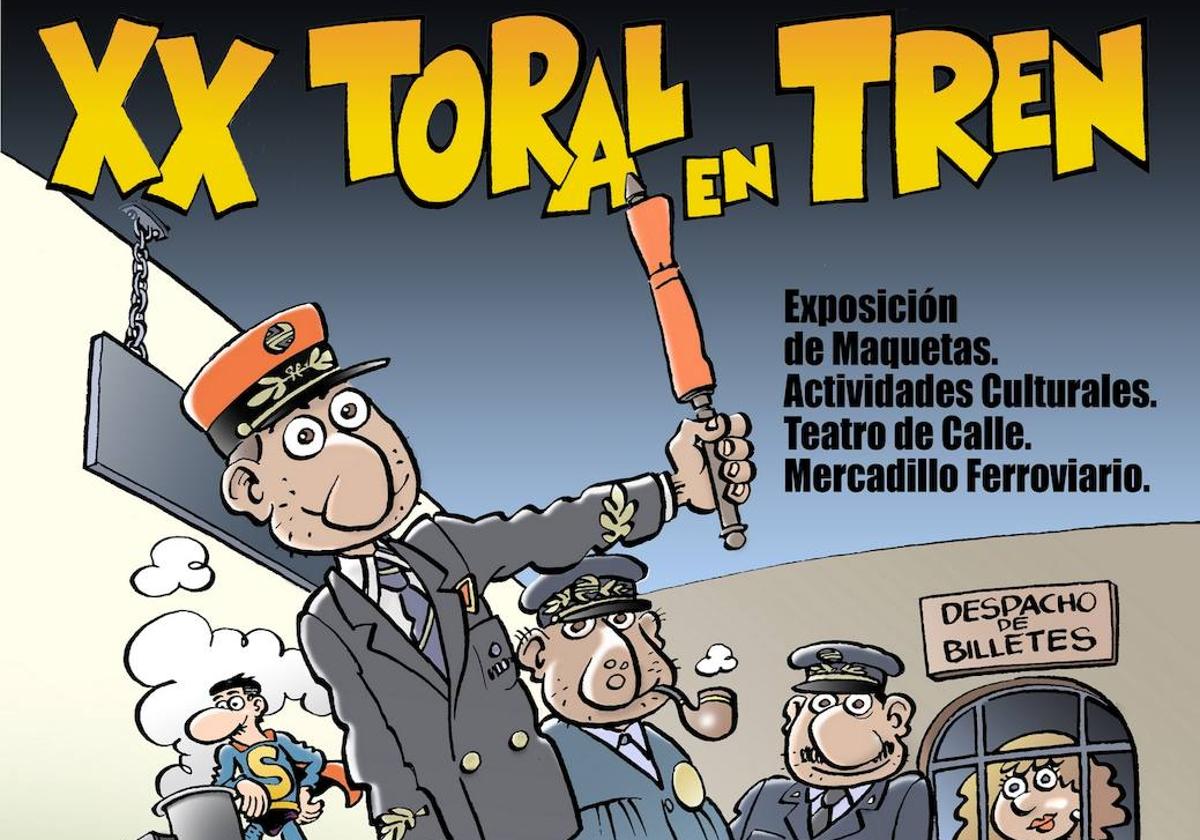 Cartel de la vigésima edición de Toral en tren.