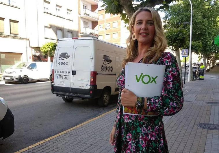 La candidata de Vox a la Alcaldía de Ponferrada, Patricia González.
