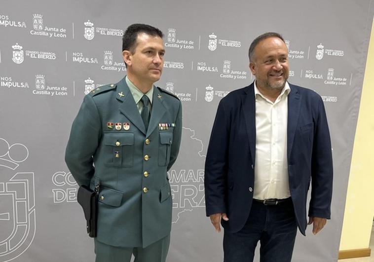 Juan Jesús Cadenas asume la capitanía de la compañía de la Guardia Civil en Ponferrada