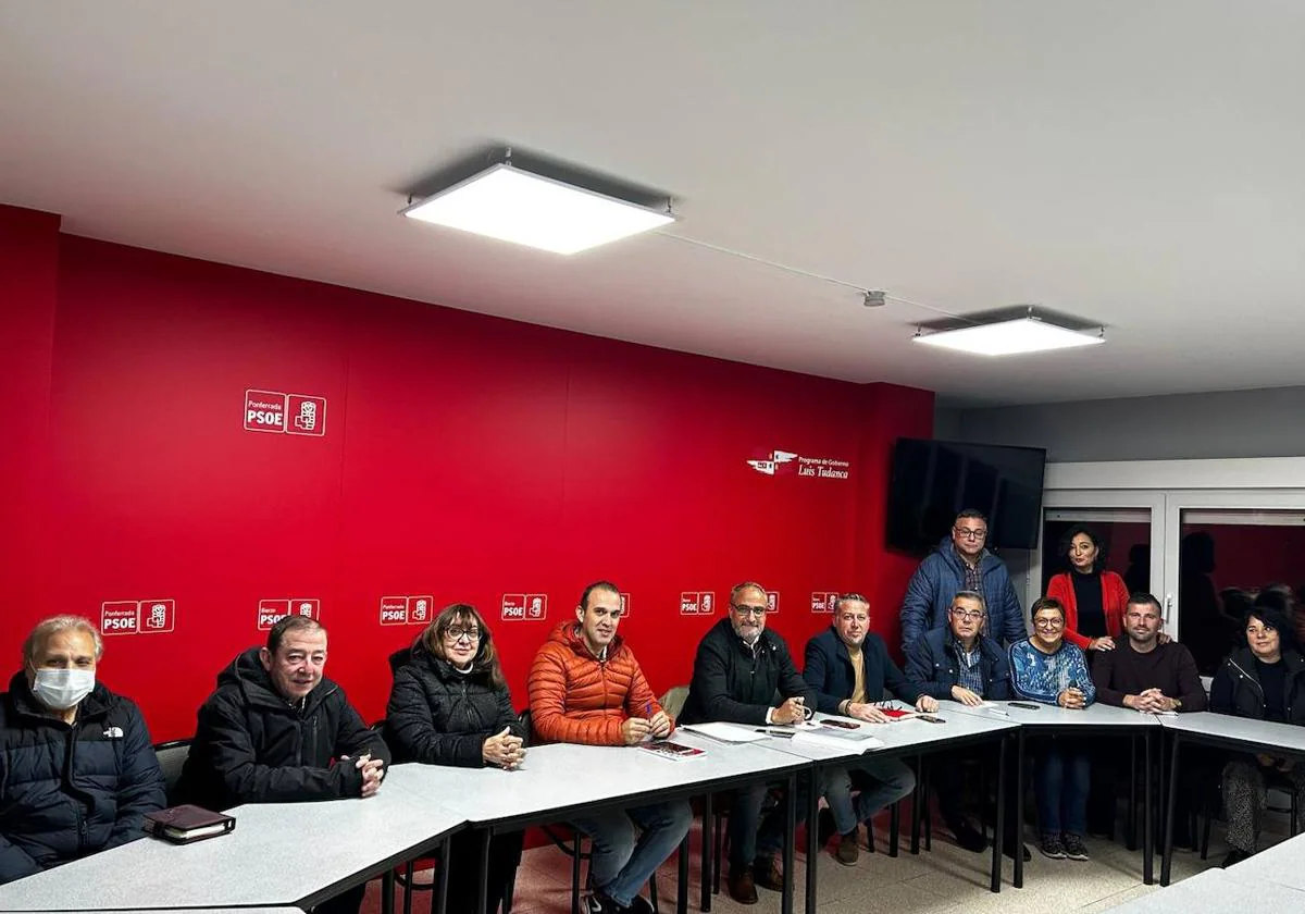 Reunión de la comisión ejecutiva municipal del PSOE de Ponferrada.