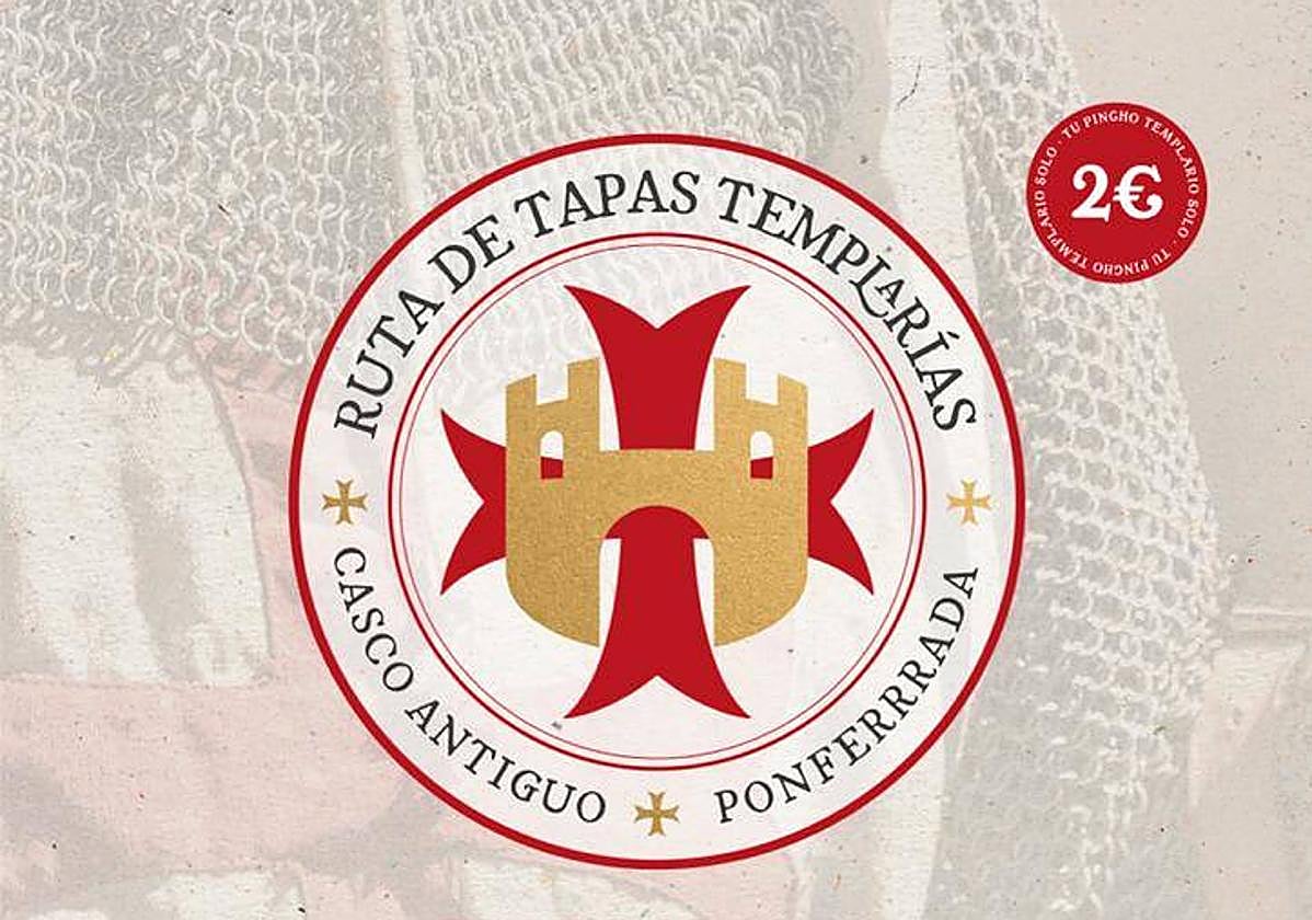 Ocho establecimientos del casco antiguo de Ponferrada celebrarán la ruta de pinchos templarios