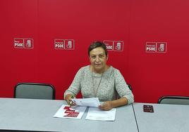 Carmen Morán, vicesecretaria general del PSOE de Ponferrada.