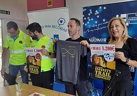 Entrega de la recaudación de la Infinity Trail a Protemer y AFA Bierzo.