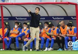 Iñigo Vélez, entrenador de la SD Ponferradina.