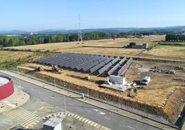 Imagen de la planta fotovoltaica en Ciuden.