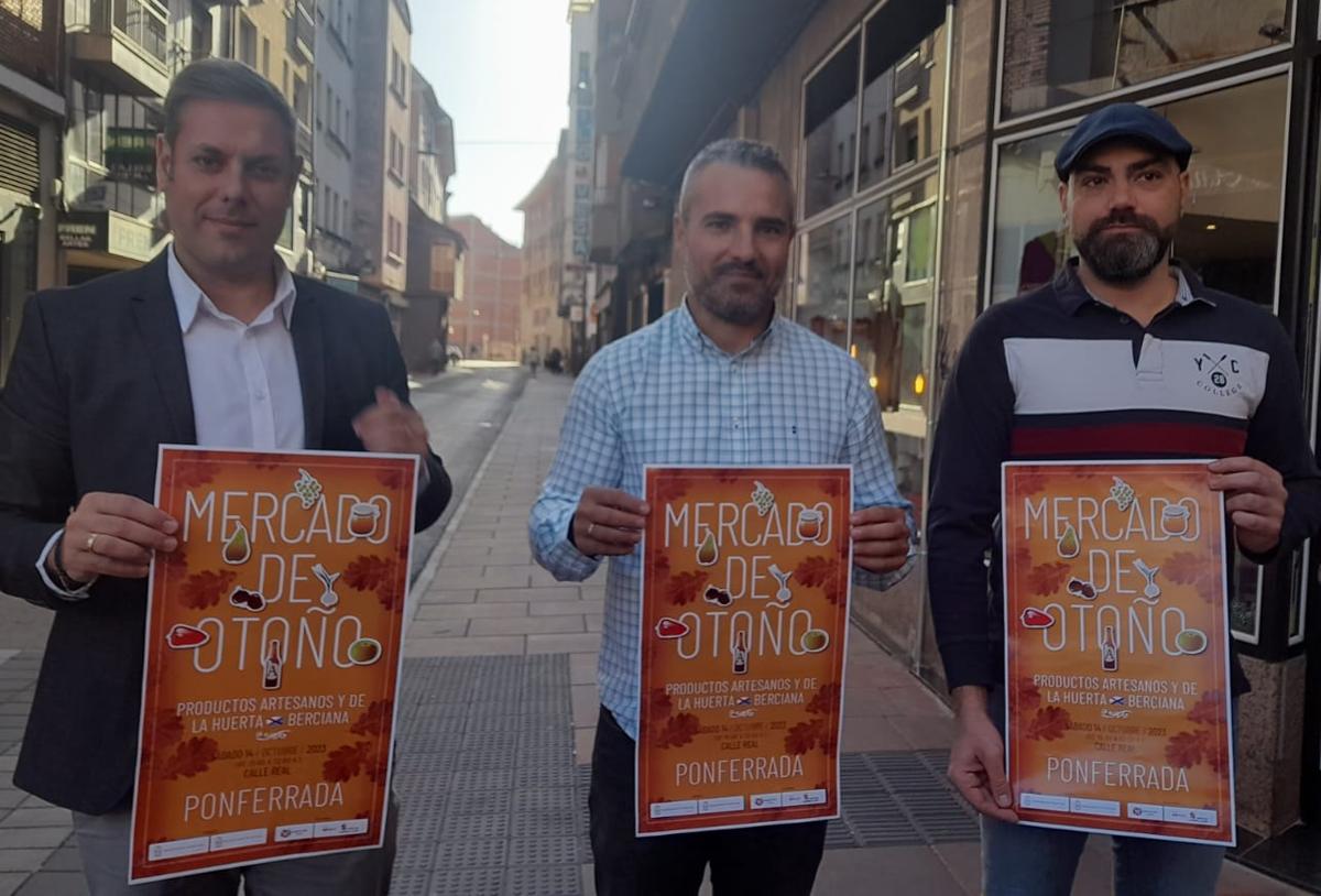 Presentación del Mercado de Otoño en la calle Real de Ponferrada.