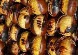 Castañas asadas.