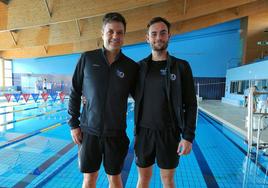 Rubén Serrano y Enrique Fernández, representantes de Tritón Bierzo en el campeonato de larga distancia de Castilla y León de natación máster.