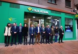 Imagen de la inauguración de la tercera oficina de Caja Rural en Ponferrada.
