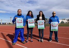 Presentación de la primera edición de la Navidad Atlética en las pistas del Colomán Trabado.