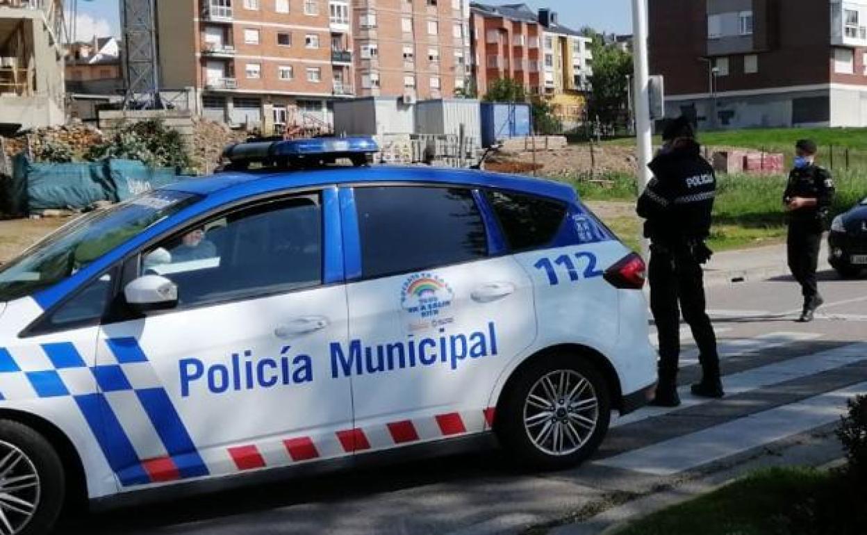 Control de la Policía Municipal de Ponferrada.