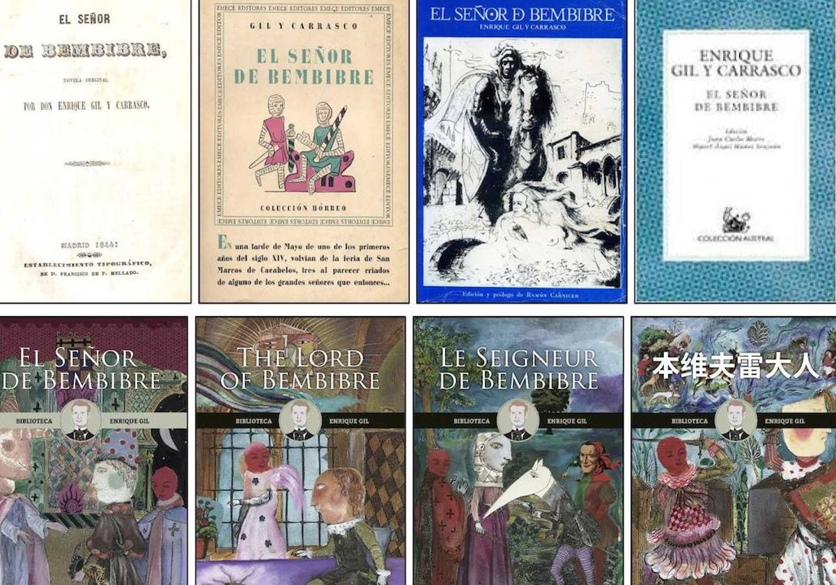 Portadas de distintas ediciones de El Señor de Bembibre.
