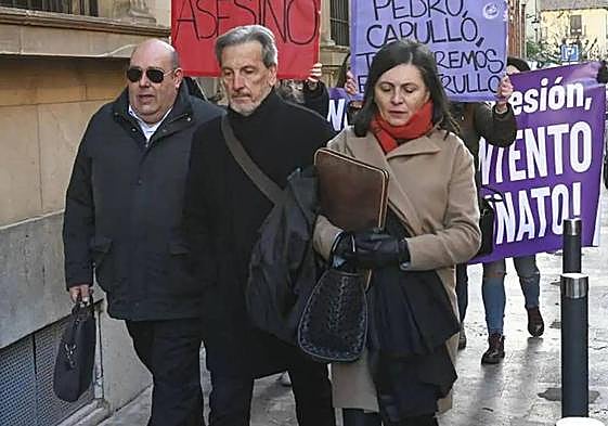 Pedro Muñoz, en su llegada a una de las sesiones del juicio.