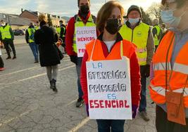 Imagen de participantes en la Marcha Blanca de 2022 entre Villablino y Ponferrada.