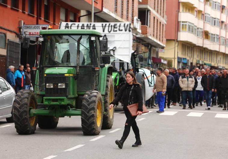 Tractorada en Villablino